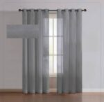 پرده آماده حریر ساده خاکستری(Regent Grey)