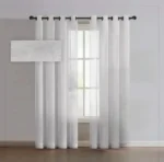 پرده آماده حریر ساده طوسی(Star Dust)