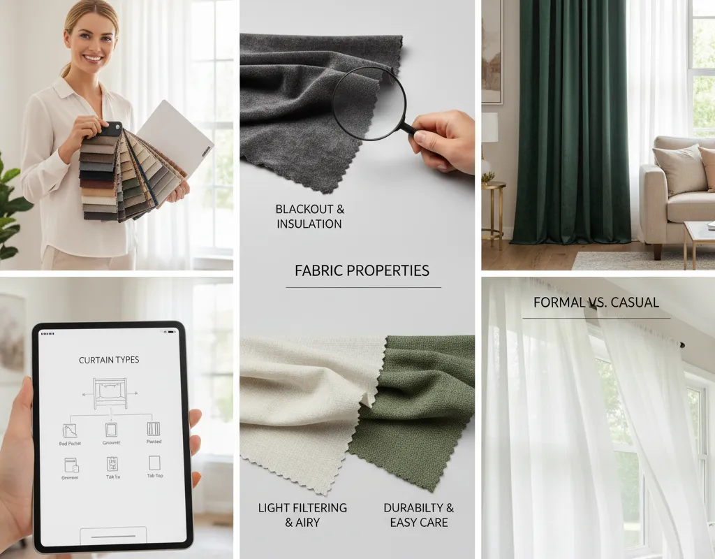 تعیین نوع پرده و جنس مناسب